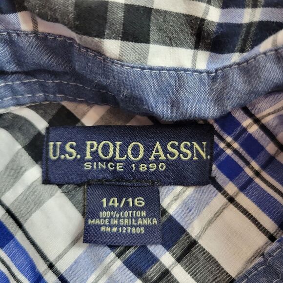 US Polo Assn. Button-down shirt XL14/16 - Picture 4 of 4